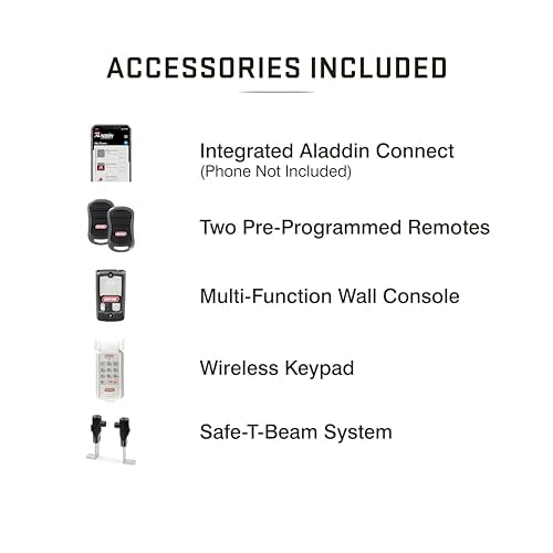Genie QuietLift Connect – WiFi Smart Garage Door Opener with Added Wireless Keypad, ¾ HPC Smart Belt Drive – Compatible with Alexa and Google Assistant, Model 3053-TKV