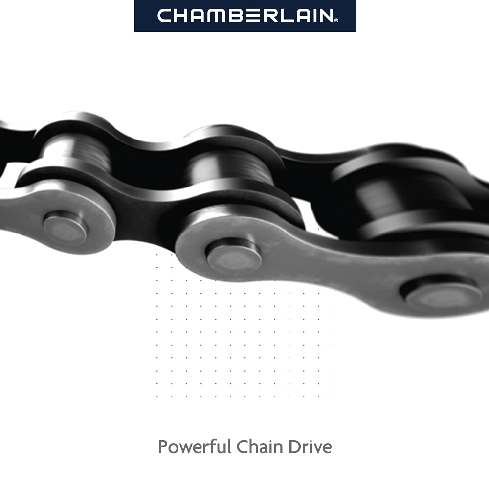 Chamberlain C2405 MYQ Smart Garage Door Opener, Chain Drive, 1/2-HP Motor, Dual Light - Quantity 1