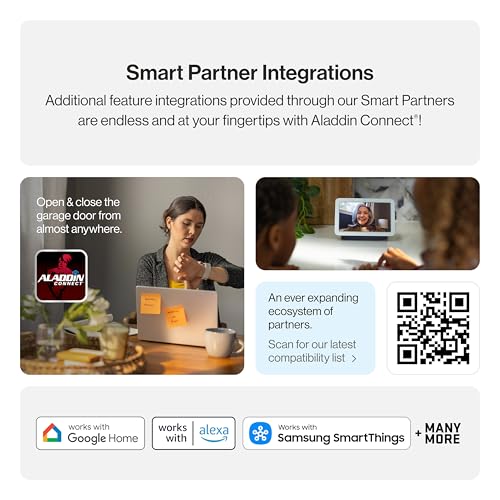 Genie QuietLift Connect – WiFi Smart Garage Door Opener with Added Wireless Keypad, ¾ HPC Smart Belt Drive – Compatible with Alexa and Google Assistant, Model 3053-TKV