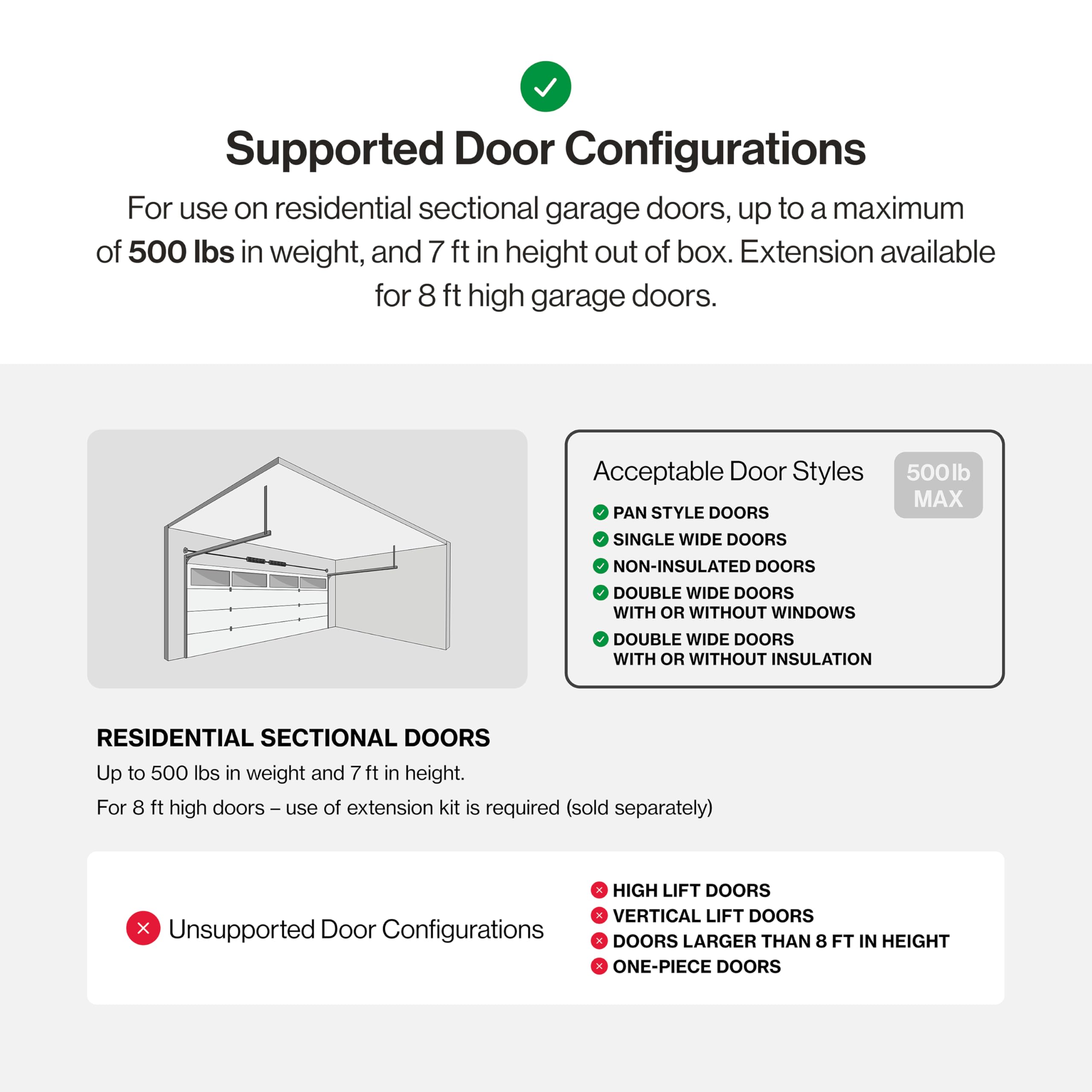 Genie QuietLift Connect – WiFi Smart Garage Door Opener with Added Wireless Keypad, ¾ HPC Smart Belt Drive – Compatible with Alexa and Google Assistant, Model 3053-TKV