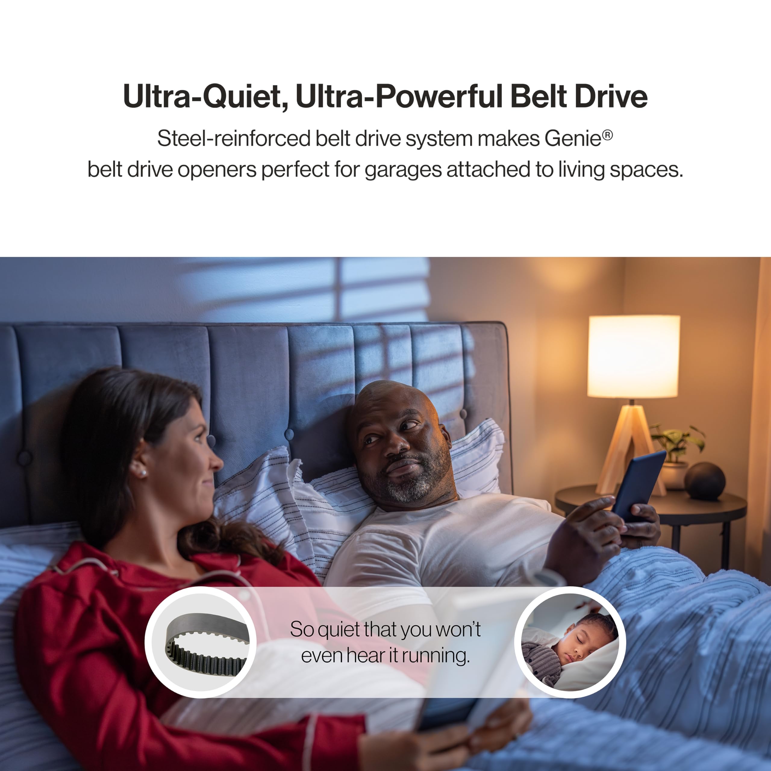 Genie StealthDrive 7155 Connect Smartphone-Controlled Belt Drive Garage Door Opener - 1 Each