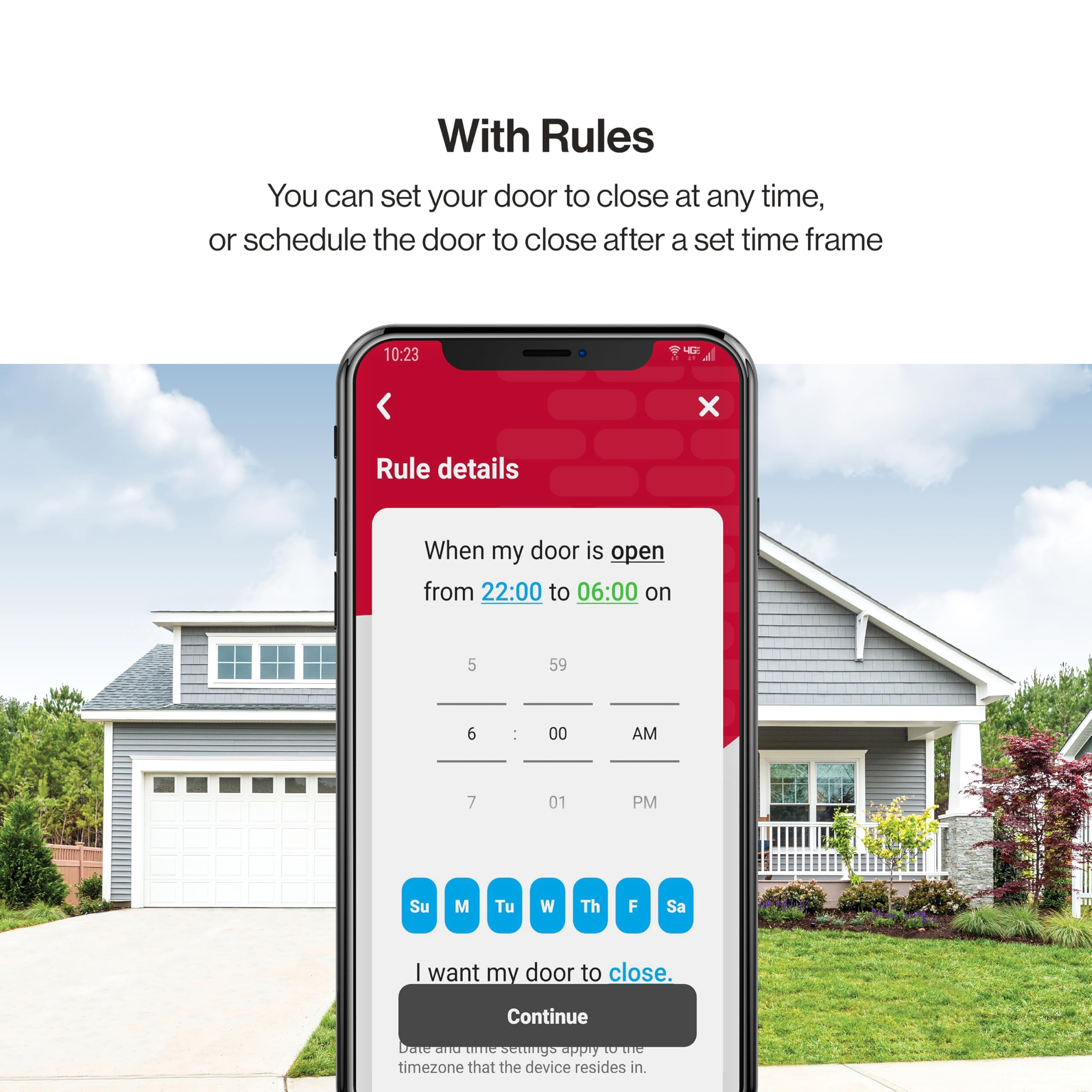 Genie QuietLift Connect – WiFi Smart Garage Door Opener with Added Wireless Keypad, ¾ HPC Smart Belt Drive – Compatible with Alexa and Google Assistant, Model 3053-TKV